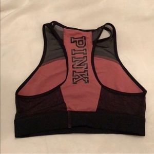 Pink sport bra